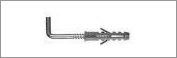 Монтажный дюбель универсальный с прямоугольным крюком