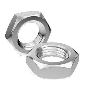 Гайка DIN 936 низкая шестигранная